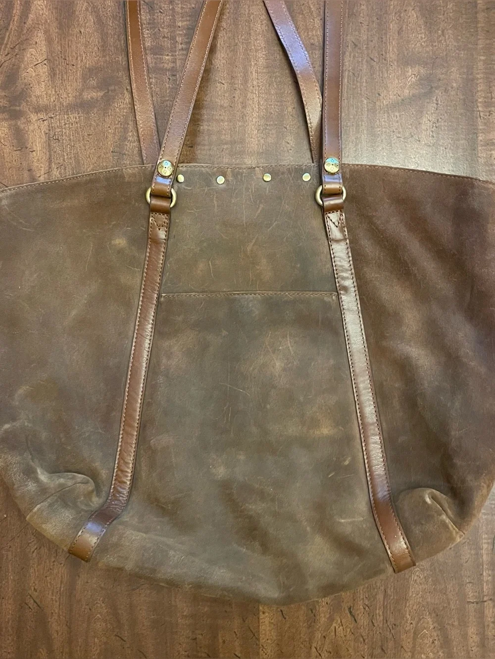 Patricia Nash Benvenuto Tote - Brown Burnished Suede - Large
